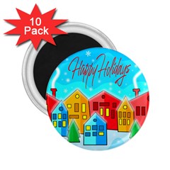 Christmas Magical Landscape  2 25  Magnets (10 Pack)  by Valentinaart