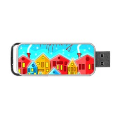 Christmas Magical Landscape  Portable Usb Flash (two Sides) by Valentinaart