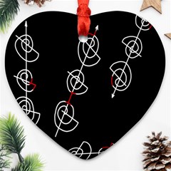 Direction Heart Ornament (2 Sides) by Valentinaart