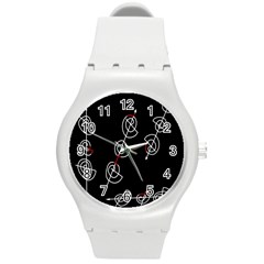 Direction Round Plastic Sport Watch (m) by Valentinaart