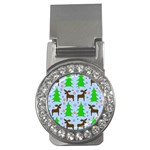 Reindeer and Xmas trees  Money Clips (CZ)  Front