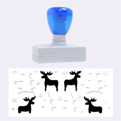 Reindeer and Xmas trees  Rubber Stamps (Large)