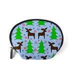 Reindeer and Xmas trees  Accessory Pouches (Small)  Back