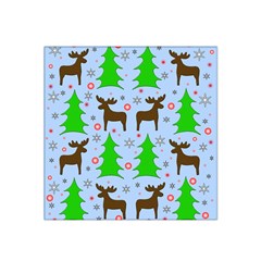 Reindeer and Xmas trees  Satin Bandana Scarf