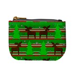 Christmas trees and reindeer pattern Mini Coin Purses Front