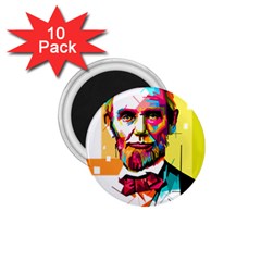 Abraham Lincoln 1 75  Magnets (10 Pack)  by bhazkaragriz