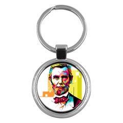 Abraham Lincoln Key Chains (round)  by bhazkaragriz