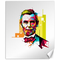 Abraham Lincoln Canvas 8  X 10  by bhazkaragriz