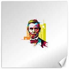 Abraham Lincoln Canvas 16  X 16   by bhazkaragriz