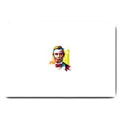 Abraham Lincoln Large Doormat  by bhazkaragriz