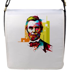 Abraham Lincoln Flap Messenger Bag (s) by bhazkaragriz