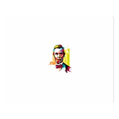 Abraham Lincoln Double Sided Flano Blanket (large)  by bhazkaragriz