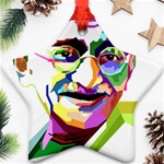 Ghandi Star Ornament (Two Sides)  Front