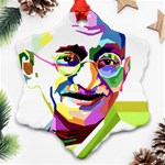 Ghandi Snowflake Ornament (2-Side) Front