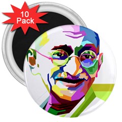 Ghandi 3  Magnets (10 Pack) 