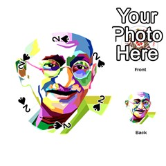 Ghandi Playing Cards 54 (round) 