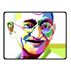 Ghandi Double Sided Fleece Blanket (small) 