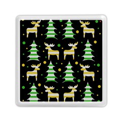 Decorative Xmas Reindeer Pattern Memory Card Reader (square)  by Valentinaart