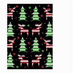 Reindeer Decorative Pattern Small Garden Flag (two Sides) by Valentinaart