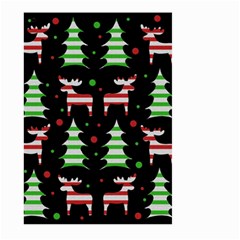 Reindeer Decorative Pattern Large Garden Flag (two Sides) by Valentinaart