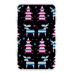 Blue And Pink Reindeer Pattern Memory Card Reader by Valentinaart