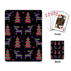 Reindeer Magical Pattern Playing Card by Valentinaart