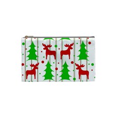 Reindeer Elegant Pattern Cosmetic Bag (small)  by Valentinaart