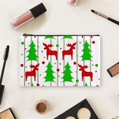 Reindeer Elegant Pattern Cosmetic Bag (medium)  by Valentinaart