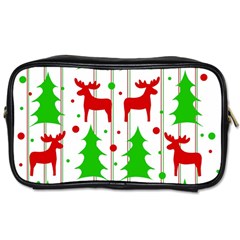 Reindeer Elegant Pattern Toiletries Bags 2-side by Valentinaart