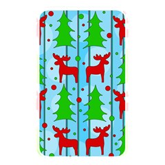 Xmas Reindeer Pattern - Blue Memory Card Reader by Valentinaart