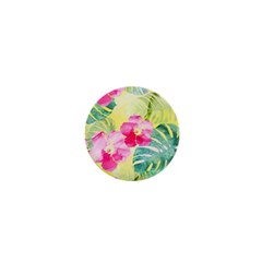 Tropical Dream Hibiscus Pattern 1  Mini Buttons by DanaeStudio