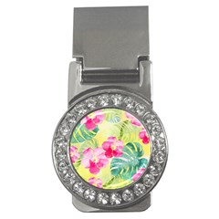 Tropical Dream Hibiscus Pattern Money Clips (cz)  by DanaeStudio