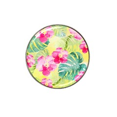 Tropical Dream Hibiscus Pattern Hat Clip Ball Marker (4 Pack) by DanaeStudio