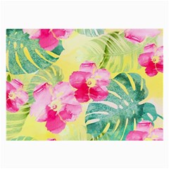 Tropical Dream Hibiscus Pattern Large Glasses Cloth (2-side) by DanaeStudio