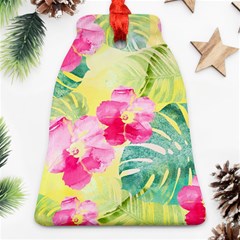 Tropical Dream Hibiscus Pattern Ornament (bell) 