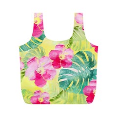 Tropical Dream Hibiscus Pattern Full Print Recycle Bags (m)  by DanaeStudio