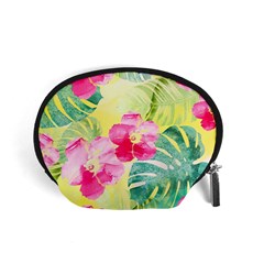 Tropical Dream Hibiscus Pattern Accessory Pouches (small)  by DanaeStudio