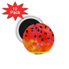 Abstract Watermelon 1 75  Magnets (10 Pack)  by DanaeStudio