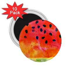 Abstract Watermelon 2 25  Magnets (10 Pack)  by DanaeStudio