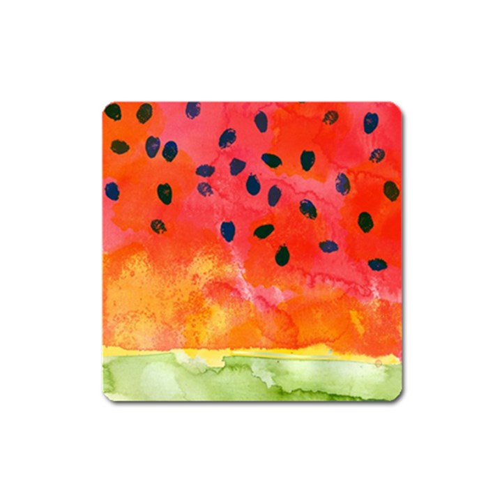 Abstract Watermelon Square Magnet