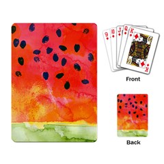 Abstract Watermelon Playing Card