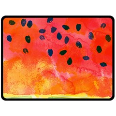 Abstract Watermelon Fleece Blanket (large) 