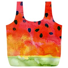 Abstract Watermelon Full Print Recycle Bags (l)  by DanaeStudio