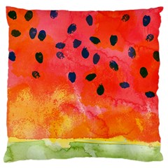 Abstract Watermelon Large Flano Cushion Case (two Sides) by DanaeStudio