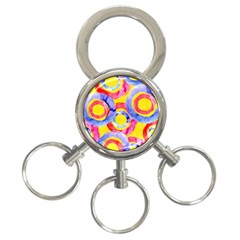 Blue And Pink Dream 3-ring Key Chains by DanaeStudio