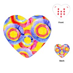 Blue And Pink Dream Playing Cards (heart) 