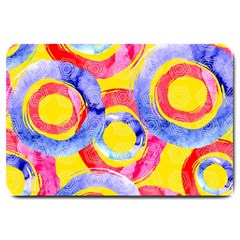 Blue And Pink Dream Large Doormat  by DanaeStudio