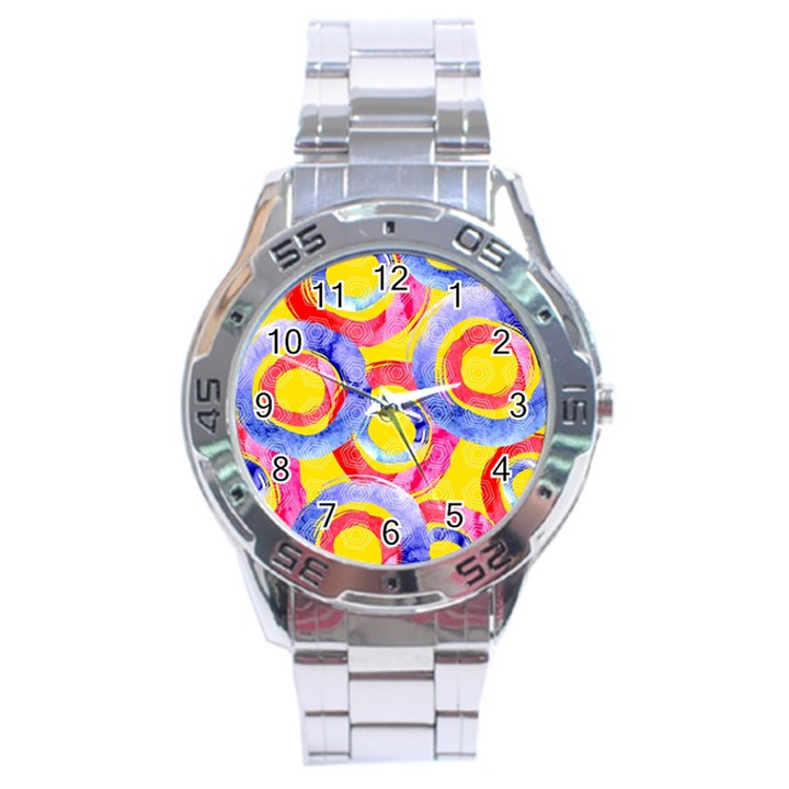 Blue And Pink Dream Stainless Steel Analogue Watch