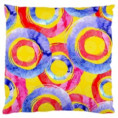 Blue And Pink Dream Large Cushion Case (two Sides)