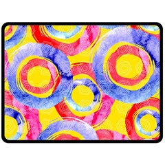 Blue And Pink Dream Double Sided Fleece Blanket (large) 